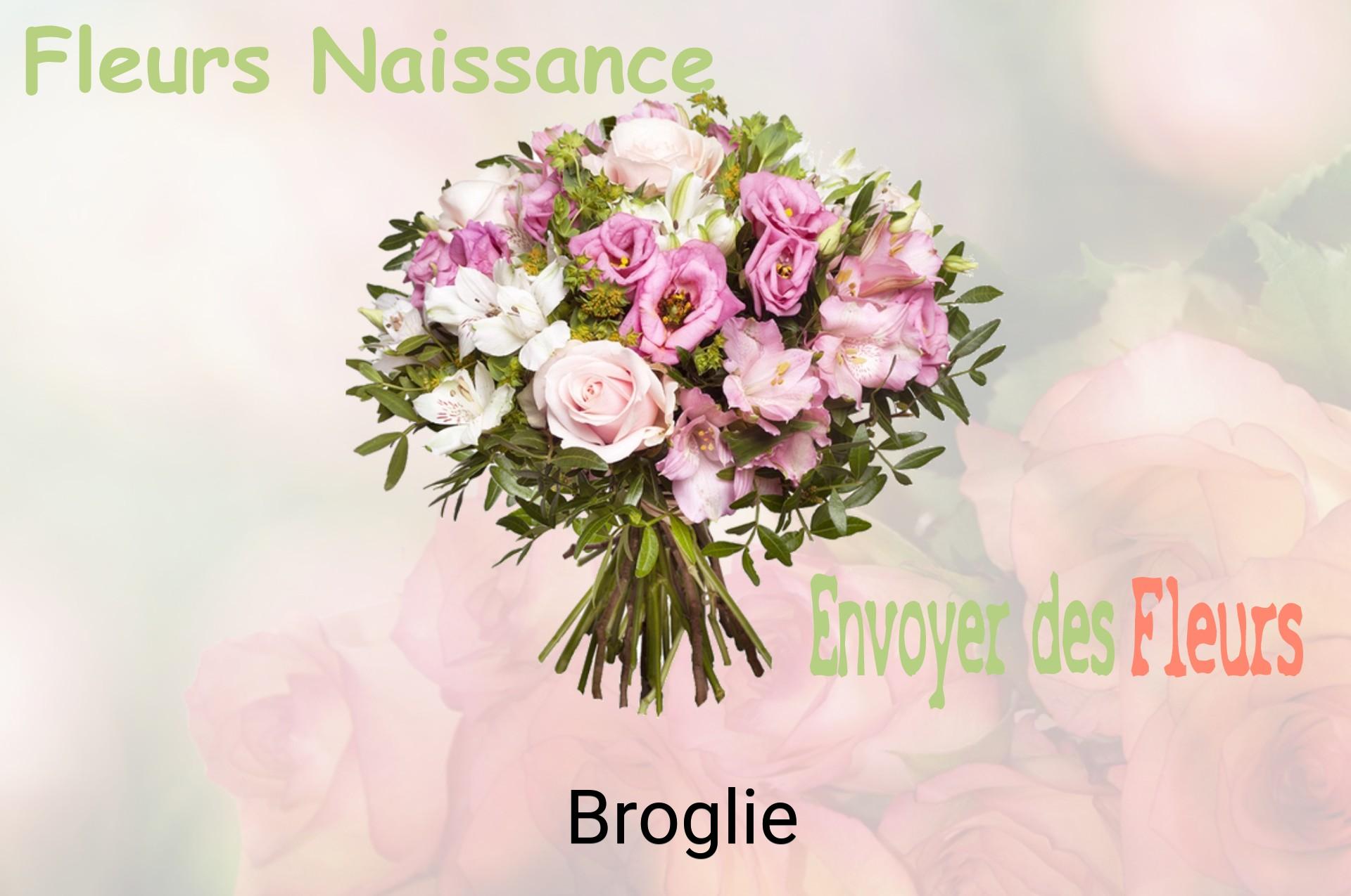 Bouquet de fleurs de naissance livré à Broglie